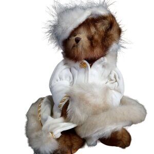 Vintage Bearington Teddy Bear Plush Winter Coat Hat Muff Victoria